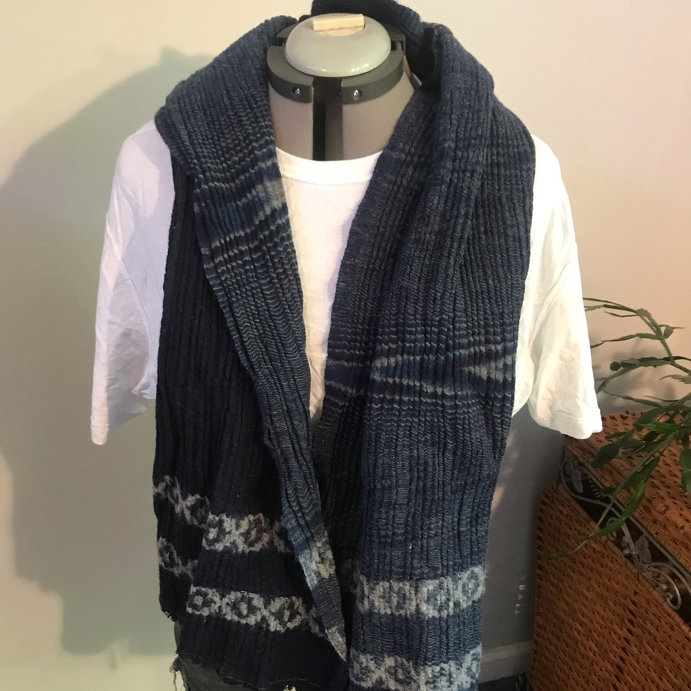 Indigo blue scarf